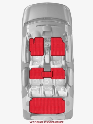 ЭВА коврики «Queen Lux» комплект для Lincoln MKZ Hybrid