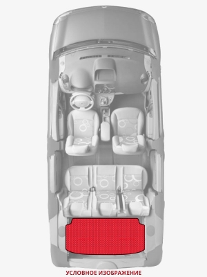 ЭВА коврики «Queen Lux» багажник для Daihatsu Storia (1G)